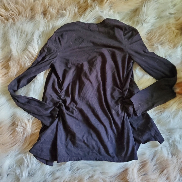 Black Ruched Cardigan - Picture 4 of 4